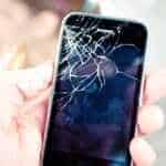 Phone with broken screen repaired in London