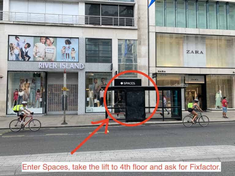 Fixfactor Oxford Circus Opens from 1st July 2020 [Oxford Circus Branch Is Now Closed]