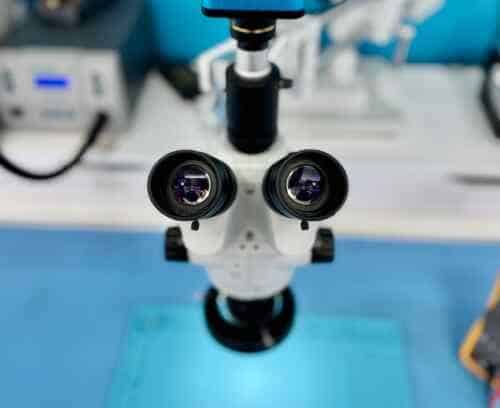 Fixfactor Microscope Used For Microsoldering Repairs and Diagnostics